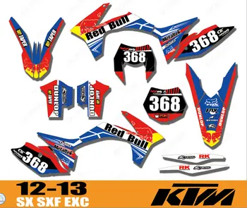 

Customized Motorcycle bike Graphics Stickers Background For KTM SX SXF XC XCF XCW XCF-W 125 200 250 300 350 450 500 2011 2012 13