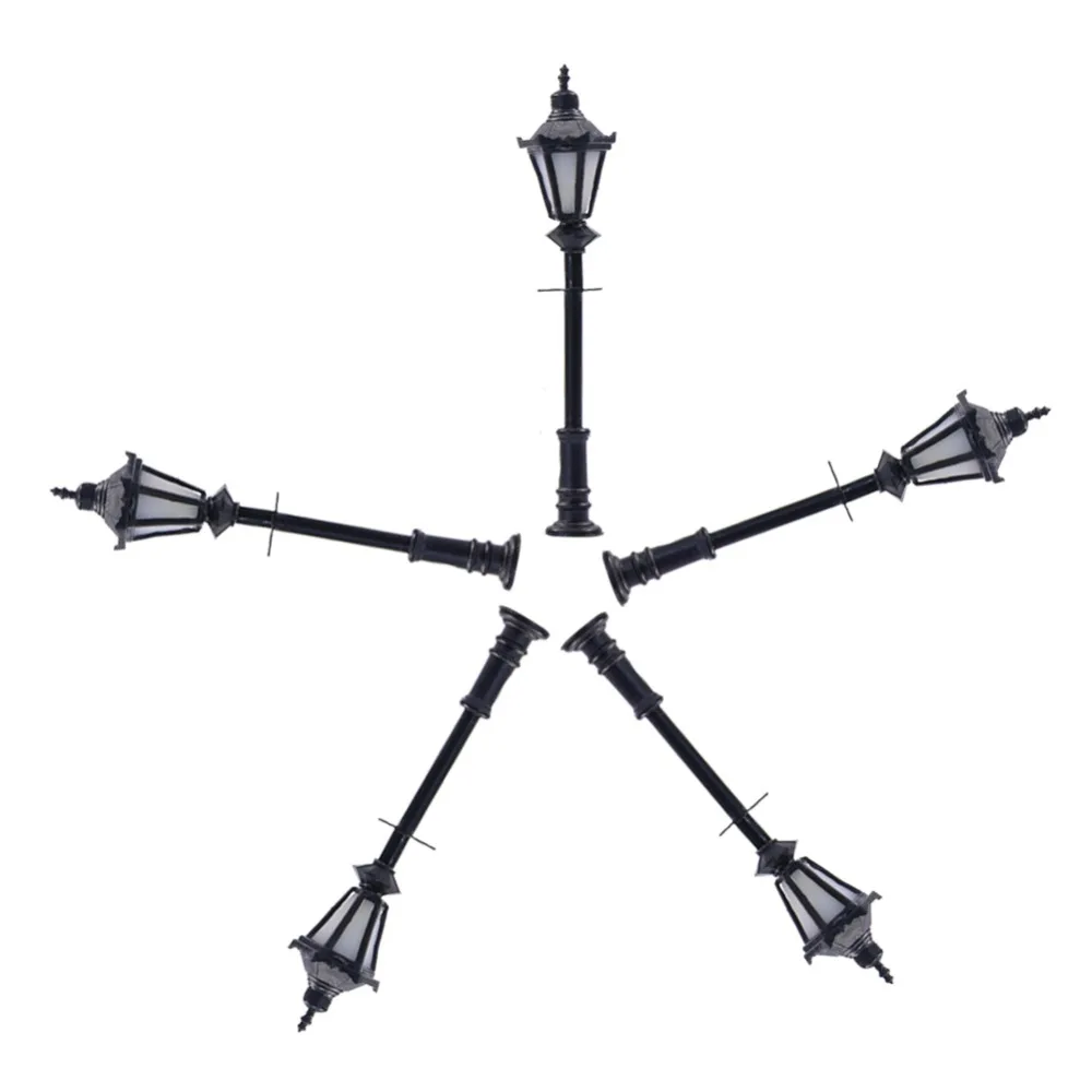 5pcs Model Railway Led Lamppost Lamps Street Lights Z Scale 3cm 12V New