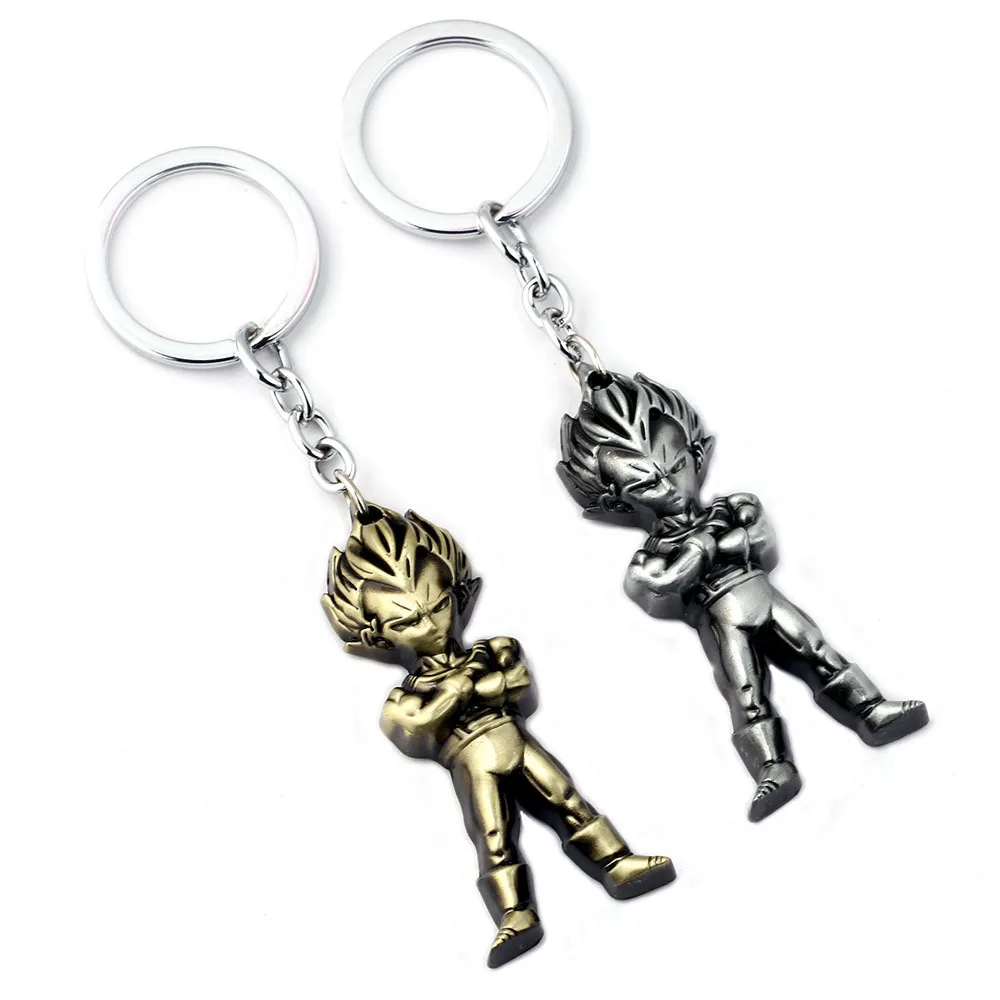 10 pcs/lot Anime Dragon Ball Z Son Goku Keychain keyring Super Saiyan