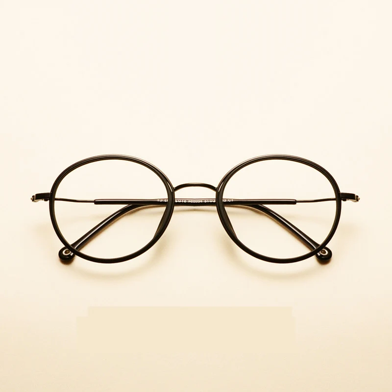 Langford круглые очки в оправе для близоруких очков винтажные полные оправы для очков дизайнерские оптические очки женские мужские black3054
