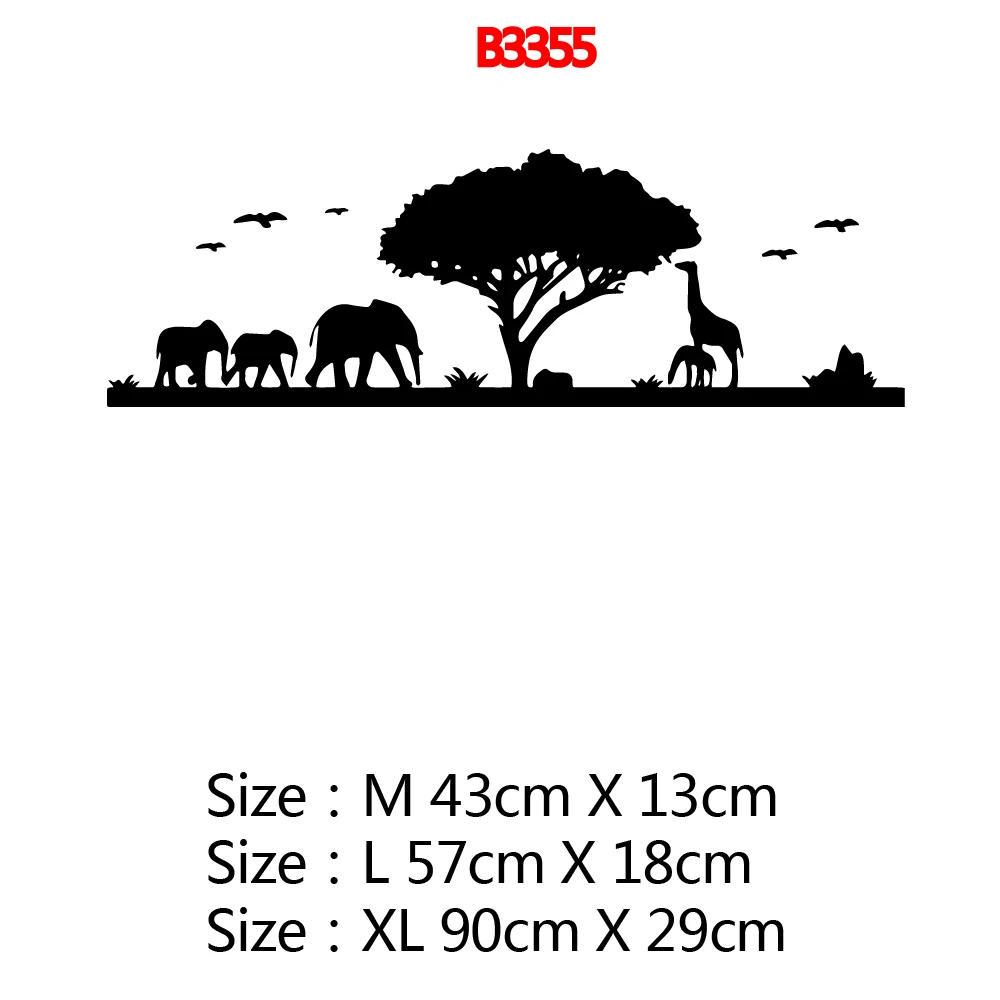 Drop Shipping animals Wall Stickers Self Adhesive Art Wallpaper For Living Room Vinyl Mural Children Room Pvc Wall Decals