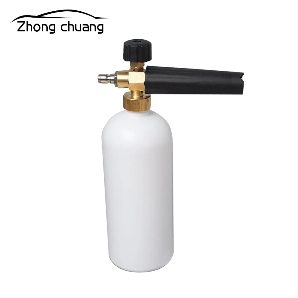 

Car styling foam gun car wash high pressure cleaner jet cleaning 1/4" quick release adjustable snow foam spray gun cannon tool