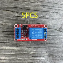 5 шт. 1 channel 5 В релейный модуль Совет щит с анод Поддержка высокий и низкий уровень запуска для Arduino