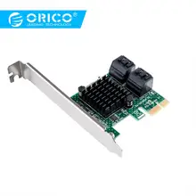 ORICO 4 порта SATA3.0 PCI-E Плата расширения высокая скорость 6 Гбит/с для ноутбука поддержка настольный компьютер