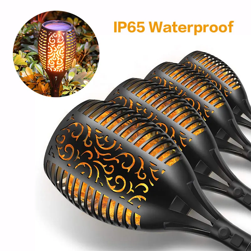 

Flame Solar Torch Lights 2Pcs/lot Dancing Flickering LED Lamp IP65 Waterproof Solar Torch Lights for Garden Path Lawn Lights