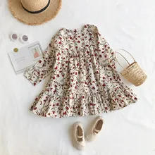 New 2019 Children Autumn Clothing Girl dress Flower Slim Corduroy Dress Baby Korean Flower Girl Dresses Baby Girl Clothes G013 цена New 2019 Children Autumn Clothing Girl dress Flower Slim Corduroy Dress Baby Korean Flower Girl Dresses Baby Girl Clothes G013 цены онлайн