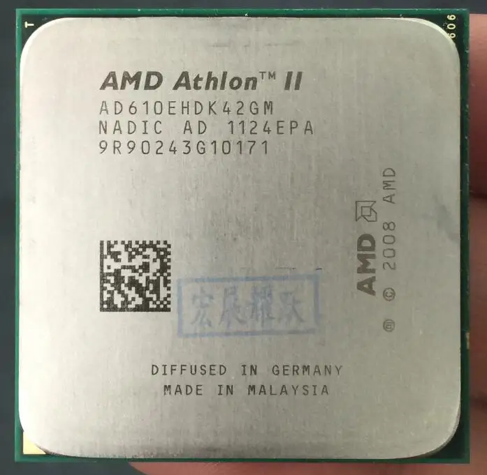 Четырехъядерный процессор AMD Athlon II X4 610E X610E AM3 938 cpu, работающий правильно