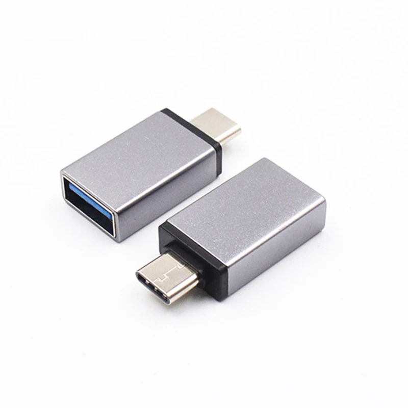 Micro OTG кабель type C USB к USB 3,0 адаптер для передачи данных для huawei p20 pro Macbook oppo one plus 6 xiaomi samsung s9 otg конвертер - Цвет: Gray