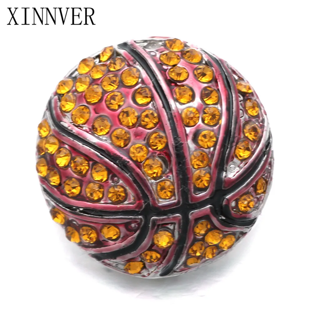 

10pcs/lot Metal Snaps Button Jewelry DIY Basketball Snap Button Fit Women Snap Bracelet