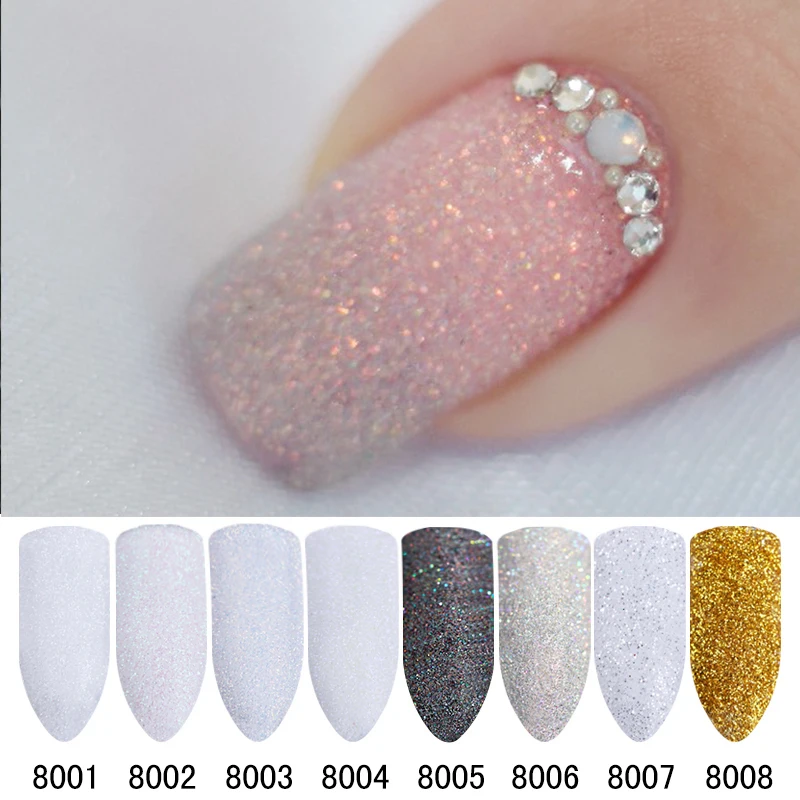 

2g Holographic Nail Glitter Powder Shining Sugar Glitter Gel Polish Decoration Dust Manicure For Nail Art Design Decorations