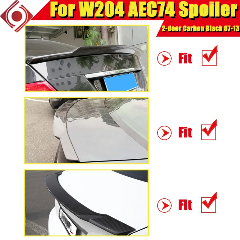 Для merceesmb W204 высокий удар багажник спойлер крыло карбоновое волокно C74 стиль C Класс C180 C200 C250 C63 вид крылья задний спойлер 07-13