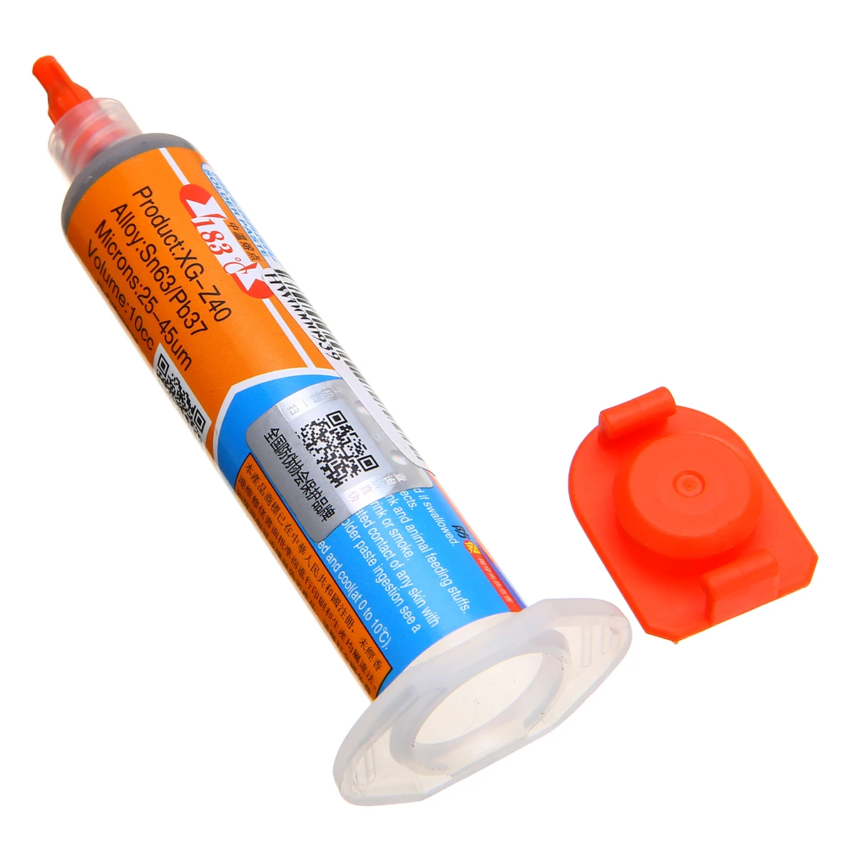 1x XG-Z40 10CC Syringe Solder Paste Flux Sn63/Pb37 25-45um Soldering Paste for Circuit Board/BGA Soldering Processes