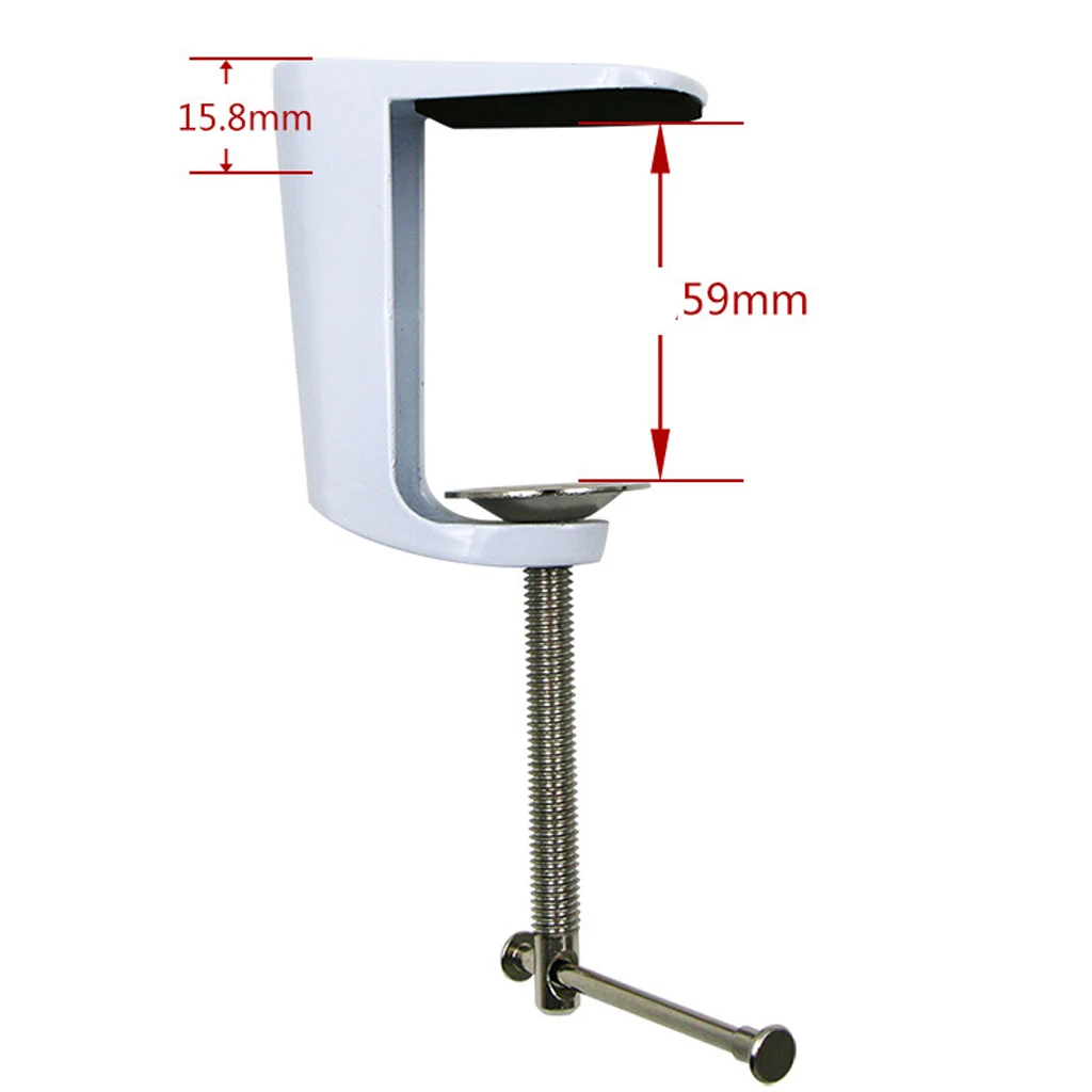 2 шт. Металлический регулируемый кронштейн настольная струбцина для настольной лампы зажим держатель стенд надежный способ закрепить одну из ламп на любом столе-белый