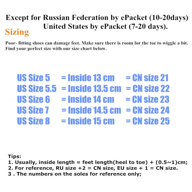 Aliexpress Baby Shoe Size Chart