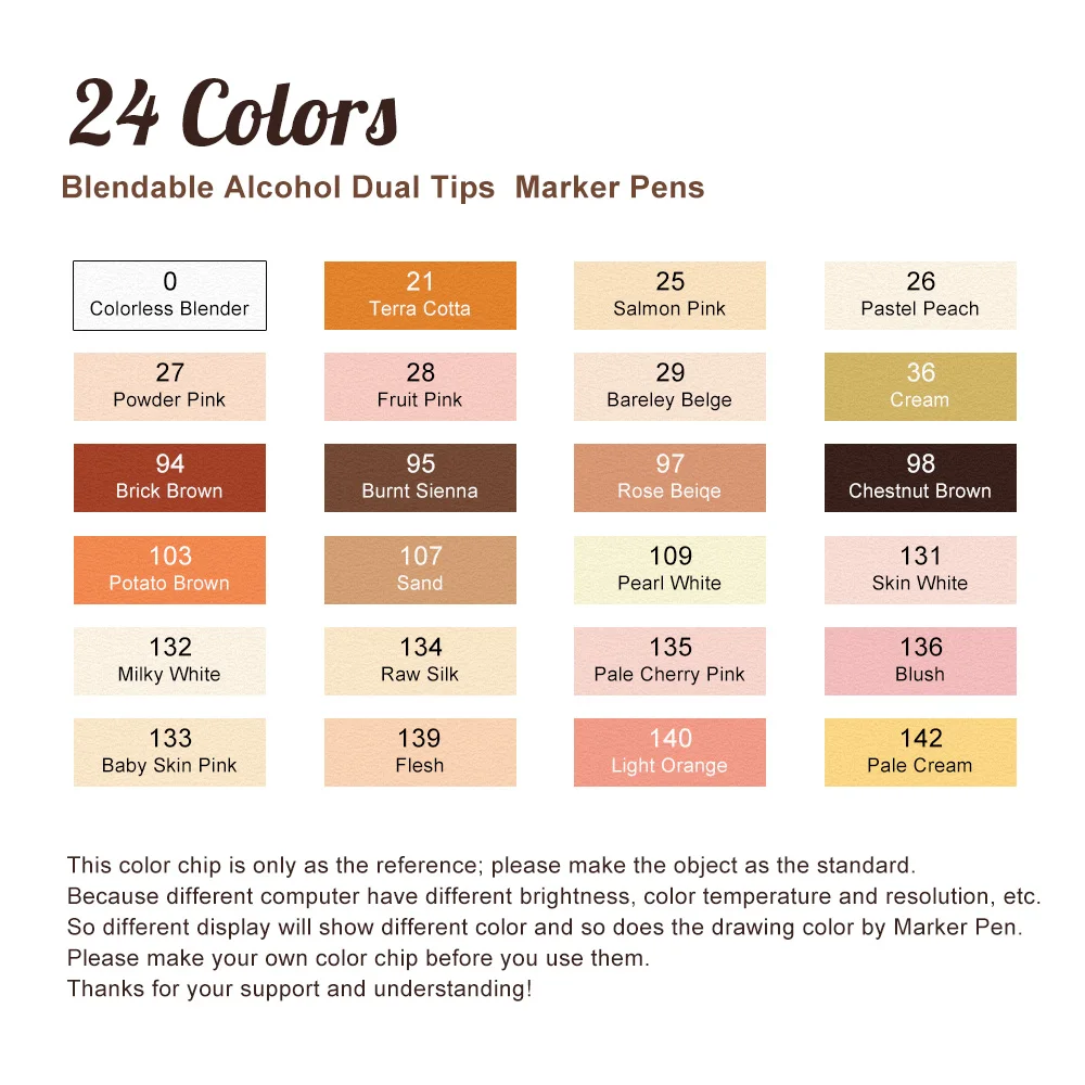 touchnew 24 colors skin