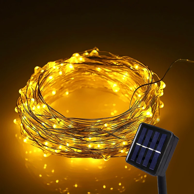 

LED Solar Light Waterproof LED Fairy Lights Outdoor Solar String Light Copper Wire Solar Power Lamp for Garland Decoration