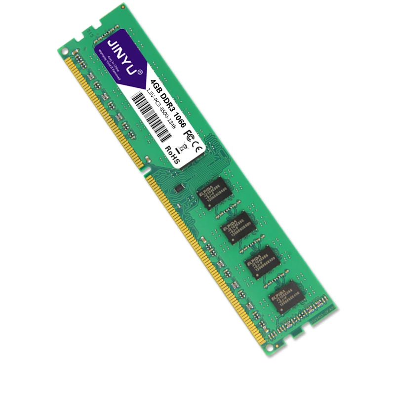 JINYU Ddr3 1066mhz 1,5 V 240Pin Ram память для рабочего стола и материнской платы