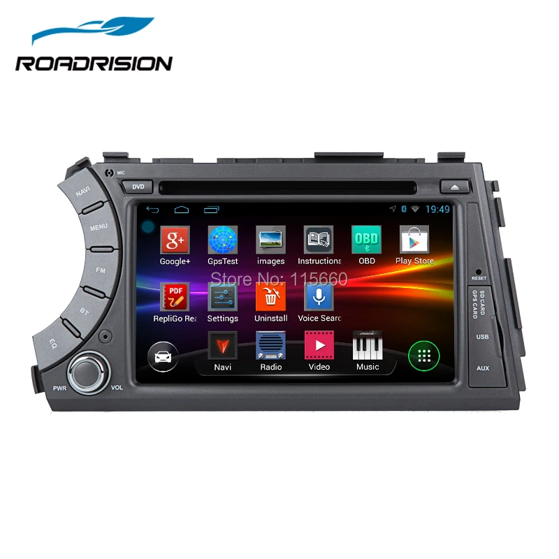 Автомобильный DVD плеер Roadrision Android 6 0 2din GPS для Ssangyong Actyon Kyron HD сенсорный экран Wi Fi