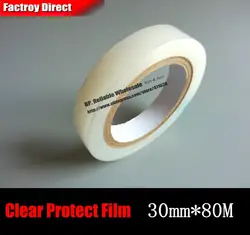 (30 мм * 80 м) Прозрачный PE Плёнки, защитный для Планшеты, мини-площадку, чехол для ноутбука Рамки, Стекло, мобильный телефон, GPS Экран
