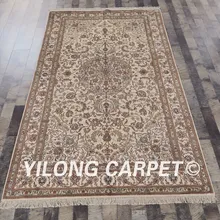 YILONG 5'x8' ручной работы персидский узор шелковый ковер элегантный ручной работы восточные ковры(ZW062M5x8
