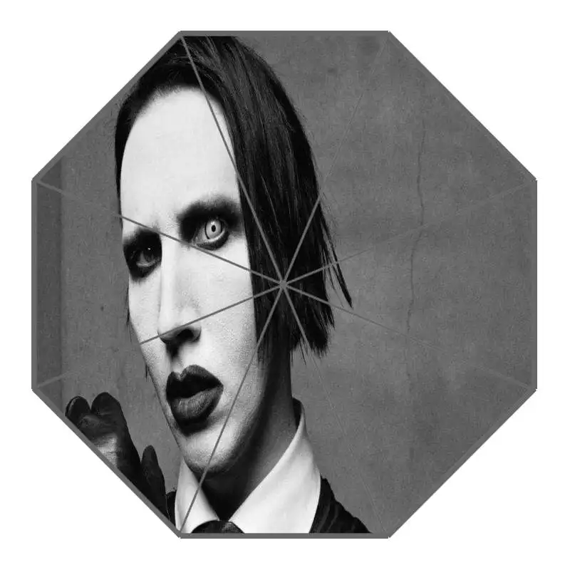 Marilyn Manson зонтик с принтом на заказ складной зонт от солнца и дождя для путешествий не автоматический декоративный Высококачественный зонтик - Цвет: 10