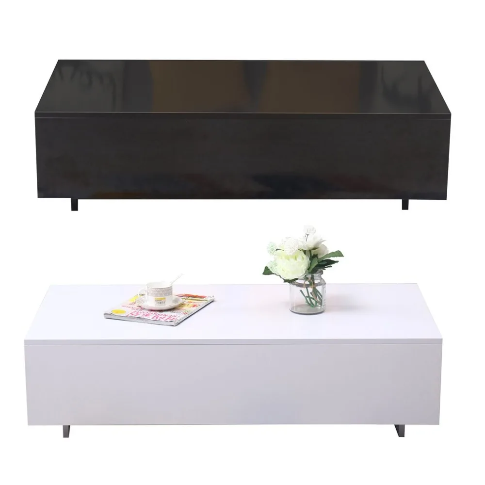 

Modern High Gloss Lacquer Tea Desk Rectangular Coffee Table Fahion Home Desk Universal MDF Living Room Furniture