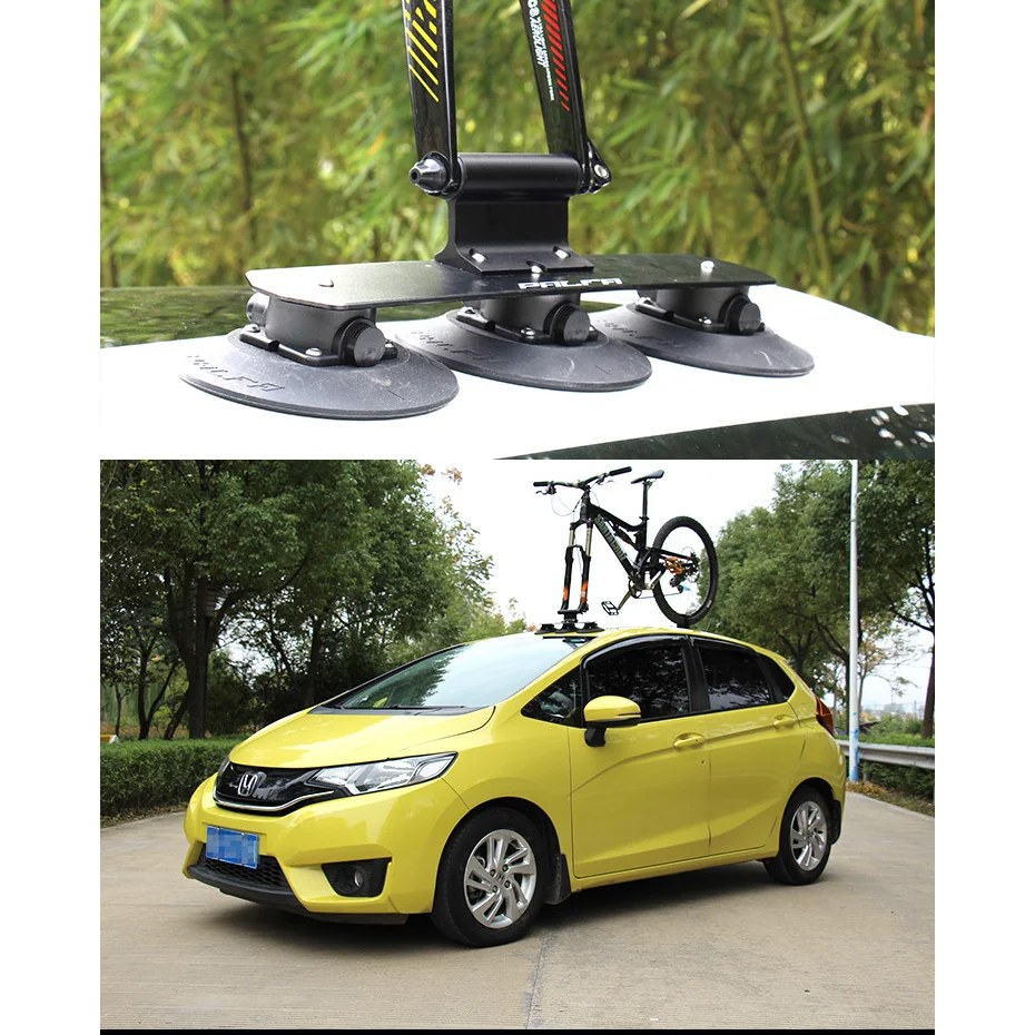 

Aluminum Alloy Bike Rack Car Carried Bicycle Racks Sucker Bike Carrier Fit for Auto Truck Trailer Roof