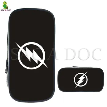 

Flash Superhero Pencil Case Cosmetic Bag for Teenage Girls Boys Kids School Supplies Purses Women Men Makeup Bags