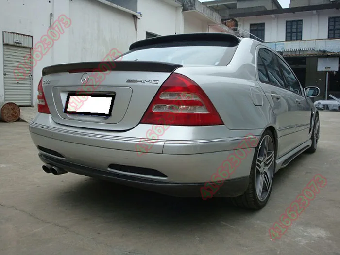 Подходит для Mercedes-Benz C W203 C180 200 220 240 270 углеродного волокна задний спойлер заднего крыла