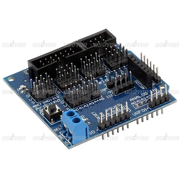 V5.0 модуль расширения Совет Servo Двигатель для Arduino UNO R3 Мега 5 шт./лот Горячие Сенсор щит Бесплатная Прямая доставка