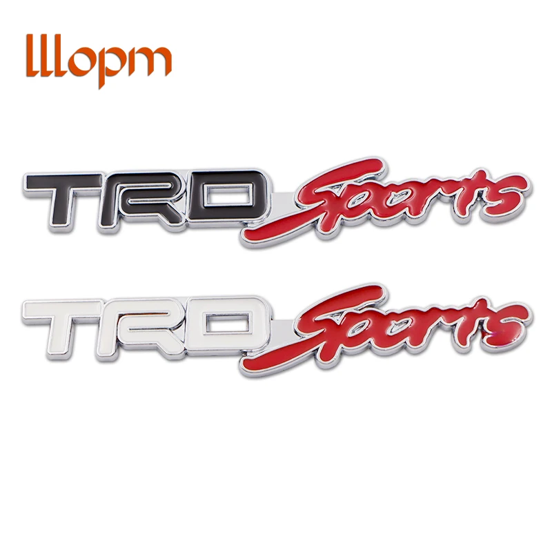 Стайлинг автомобиля Для TRD видов логотипа 3D гоночный металлический стикер