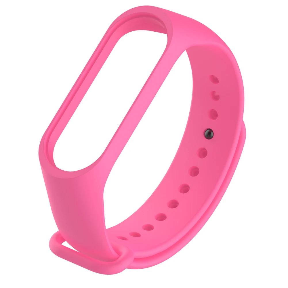 BLUELANS красочные замена TPU браслет ремешок для часов браслет для Xiaomi Mi Band 3 - Цвет ремешка: Розовый