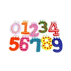 Perfect-Funky Fun Красочные Магнитные номера деревянные магниты на холодильник детские развивающие игрушки