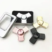 1 шт. цветной металлический Спиннер треугольный Спиннер для облегчения аутизма фокус тревога Tri-spinner Edc детский топ Спиннер игрушки Gyros