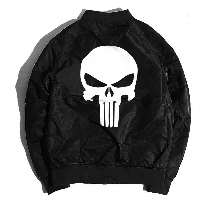 

Ma1 Bomber Jacket 2018 USA SIZE New The Punisher jacket Pilot Outerwear Army Green Flight Coat Streetwear windbreaker military