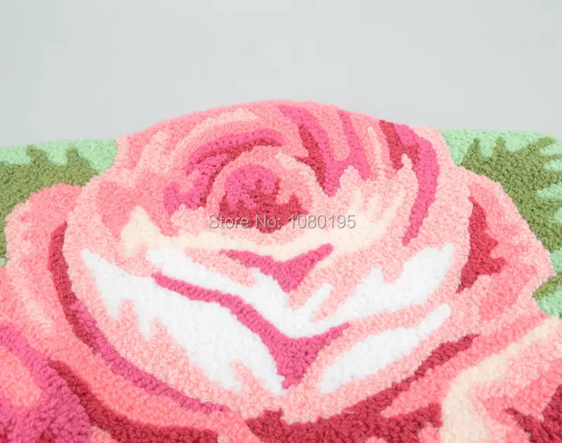 Коврик 3 коврики с розами для спальни и прикроватный коврик Противоскользящий коврик розовый ковер 80*60 см MA75211224