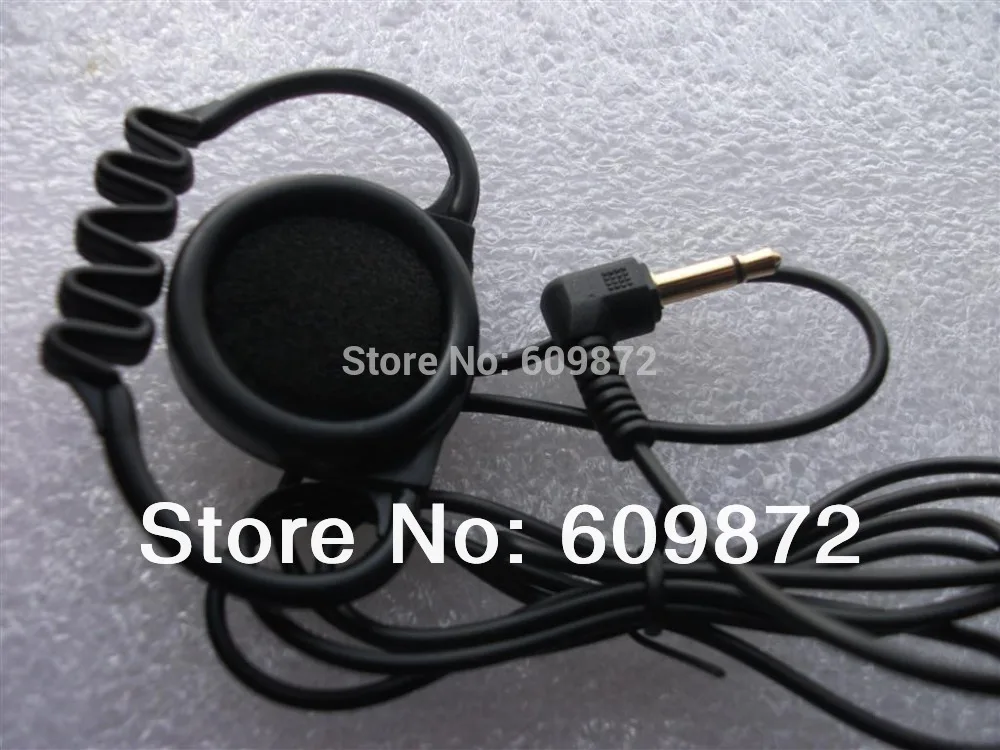 Linhuipad Free shipping by Post touring Single Side headsets Single Earhook Helmet 3 5mm MONO plug cord 1 2M 2pcs lot