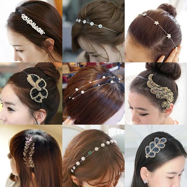 Wholesale 2015 Rhinestone Hair Accessories Hair Band Korea Female