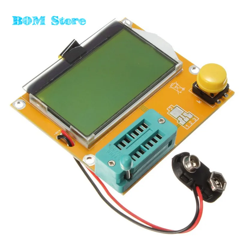 Mega328 M328 LCR-T4 12846 LCD Digital Transistor Tester Meter Backlight Diode Triode Capacitance ESR Meter MOSPNPNPN LCR (3)_