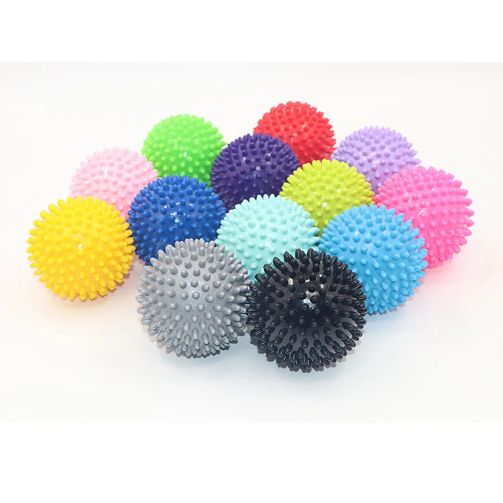 Hot Sale 75mm Durable PVC Spiky Massage Ball Trigger Point Sport Fitness Hand Foot Pain Relief Trustworthy One Dripship Hot Sale 75mm Durable PVC Spiky Massage Ball Trigger Point Sport Fitness Hand Foot Pain Relief Trustworthy One Dripship