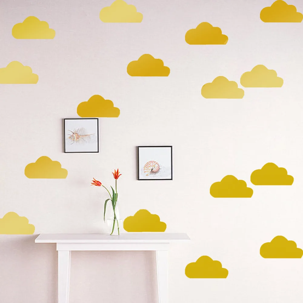 

56pcs/set Cartoon Clouds Wall Stickers For Kids Room Baby Nursery Home Decor Bedroom Cute Clouds Wallpaper DIY Vinyl Art Mural