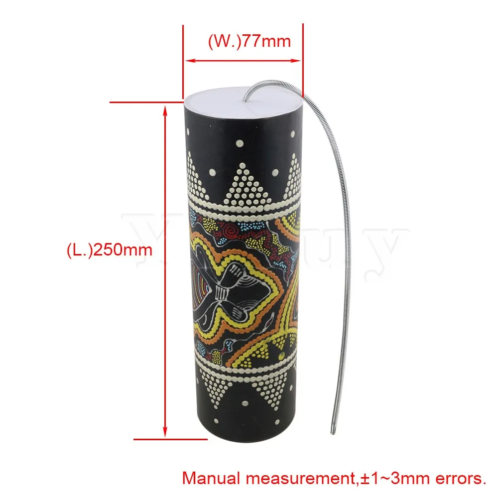 Yibuy Thunder Tube Sound Effect Percussion Instrument Spring Drum 25x7.7cm 
