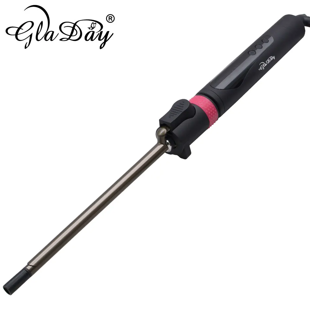 Professional 9 mm Hair Curler Ceramic coating curling iron Wand curler hair curling irons small men's hair curler iron