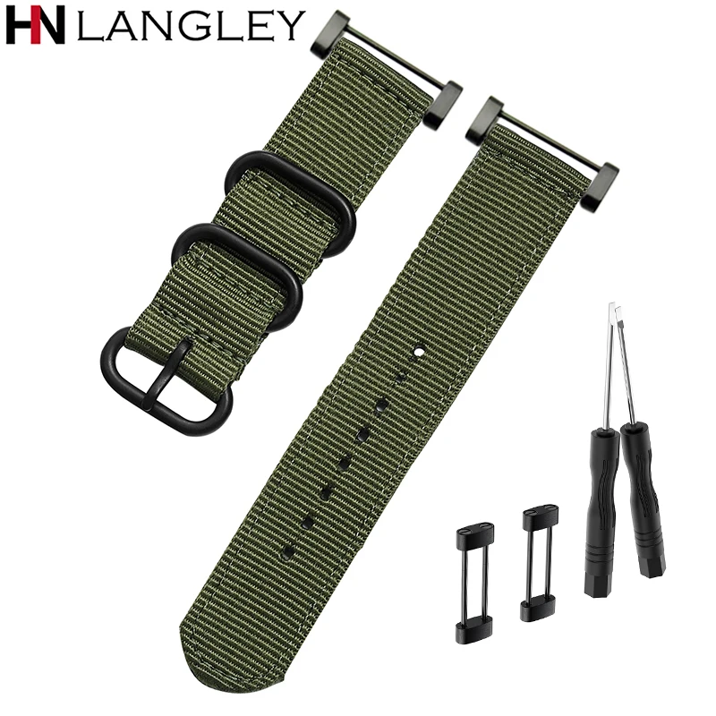 Watch band for SUUNTO smart watch Nylon Strap 24mm Men's