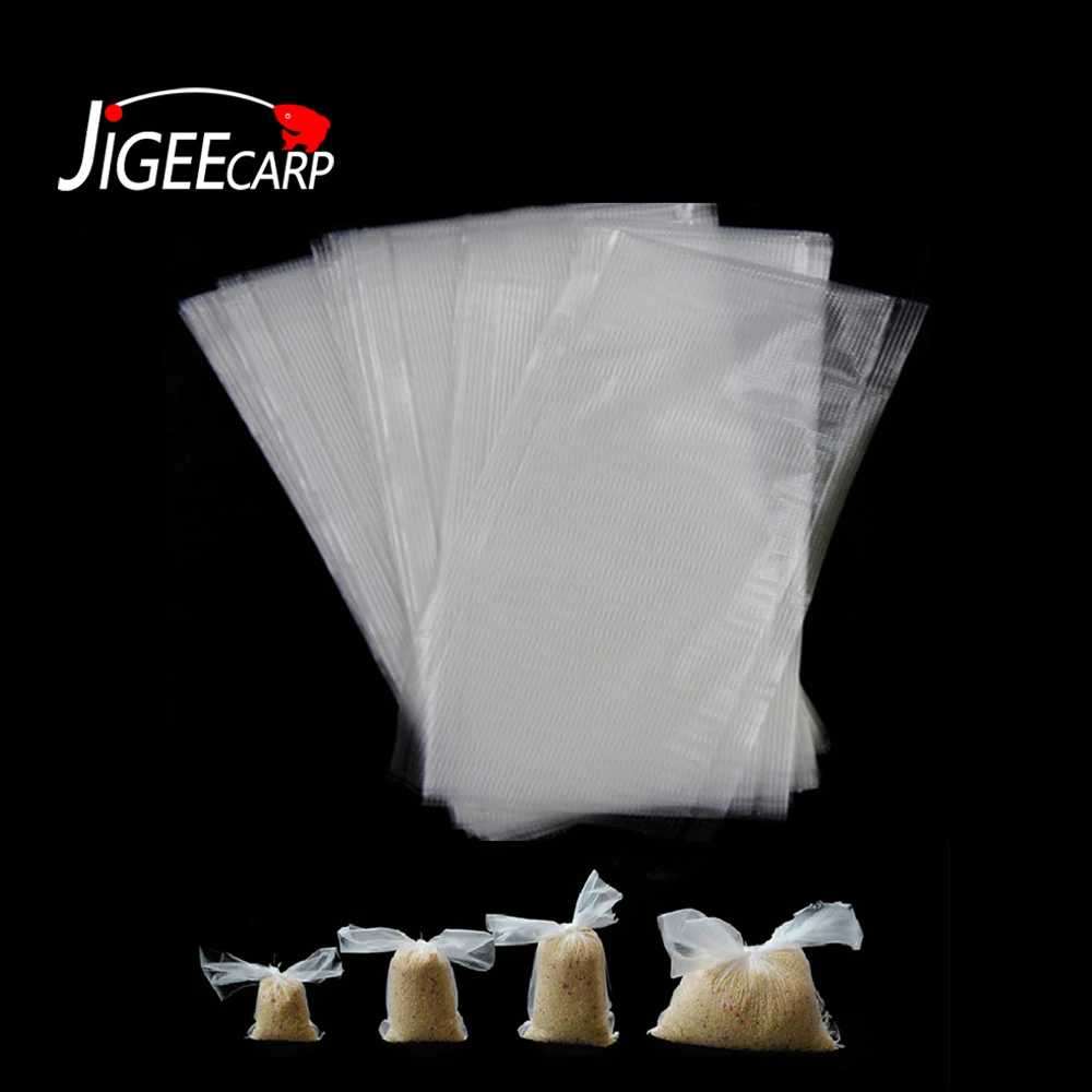 JIGEECARP, 200 шт., ПВА сумки для ловли карпа, быстро растворимые, без остатка, грубые рыболовные снасти, карпы, наживки, сумки 5x10 7x10 7x15 8x12