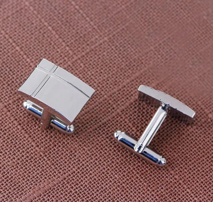 

one pair popular 1.9cm alloy cross white men's casual business shirt metal cuff link xyc210