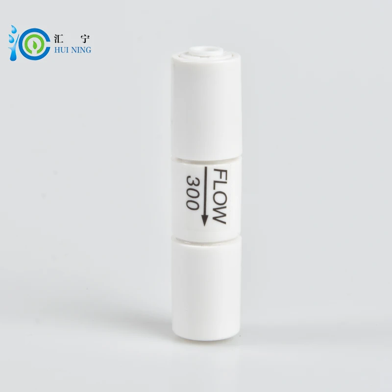 

Free Shipping plastic material RO waste water Flow regulation 300cc Restrictor about 1:3 With 1/4" water purifier adapter