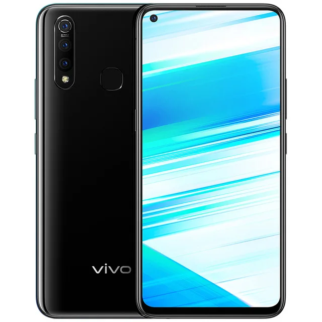 Vivo Z5x мобильный телефон celular 6,5" экран 8G 128G Snapdragon710 Восьмиядерный Android 9 5000 мАч большая батарея Быстрая зарядка смартфон - Цвет: Night Black