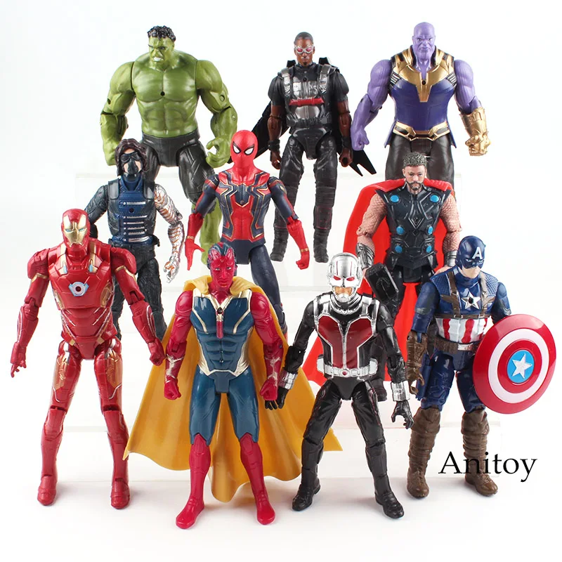 

Marvel Avengers Figure Hulk Iron Man Captain America Spiderman Thanos Vision Falcon Thor Winter Soldier Action Legends Toy boy