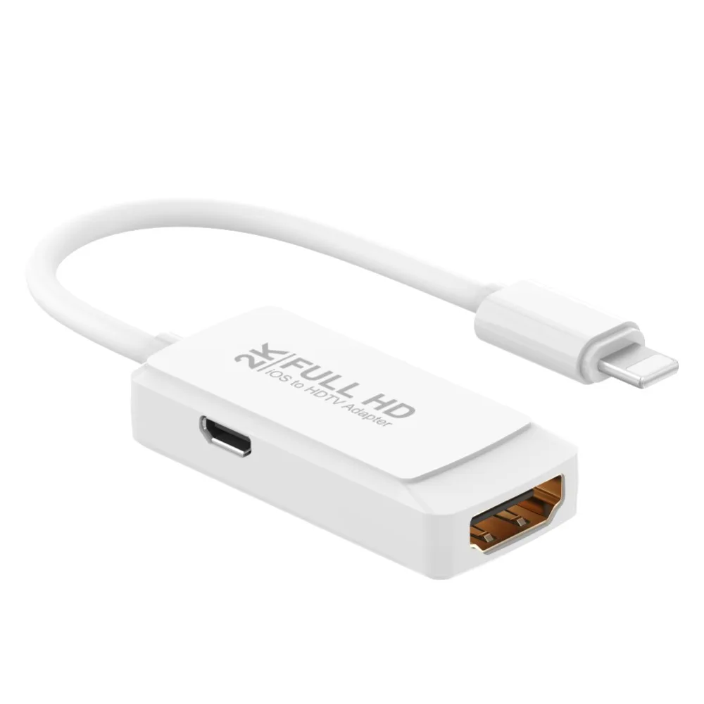 8Pin إلى HDMI الرقمية AV محول لباد الهواء فون Xs iOS 12 11 2 K HD HDMI مهائي كابلات